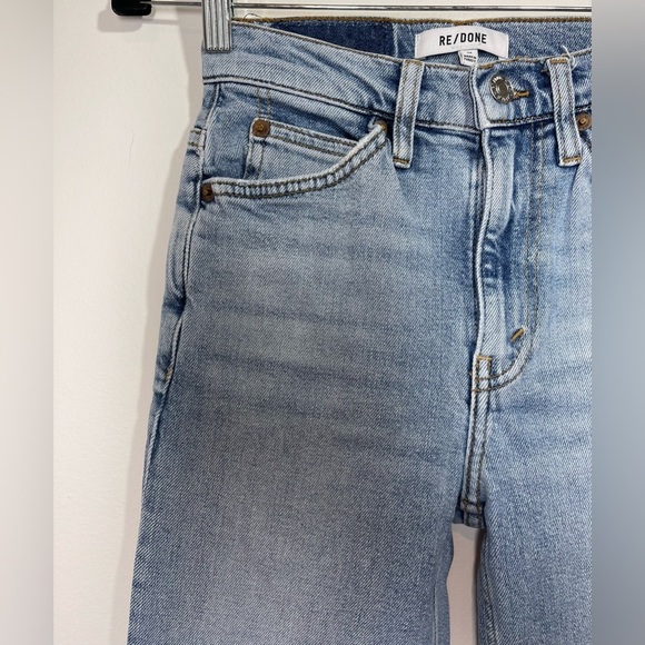 RE/DONE Jeans Women’s Size 24 70s Straight-Leg Jeans in Mid 90s Wash - Picture 5 of 14